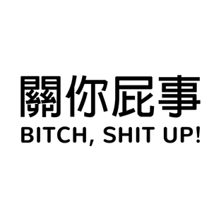 Bitch, Shit Up! Funny Bad Chinese Translation T-Shirt