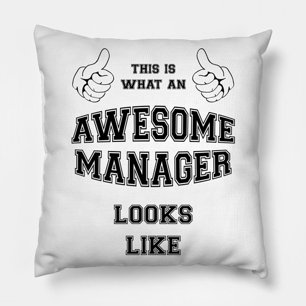 This is what an awesome manager looks like. Pillow by MadebyTigger