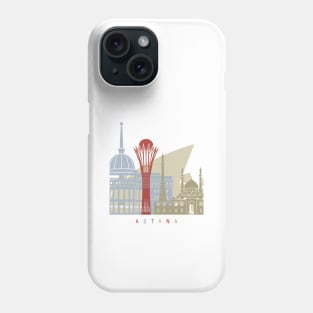 Astana skyline poster Phone Case