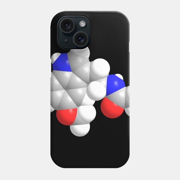 Melatonin Molecule Chemistry Phone Case by ChemECool