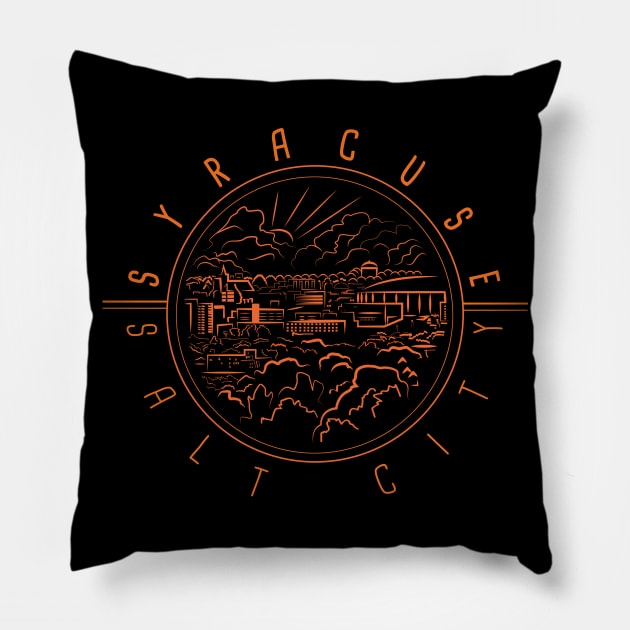 Salt City Orange Pillow by WPHmedia