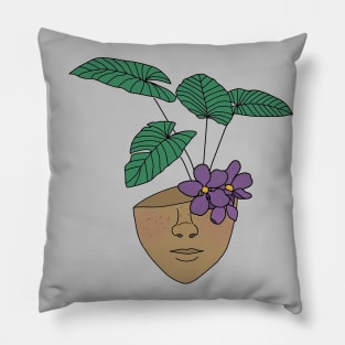 Plant Addict, Plant Mom, Tropical House Plant Lover Pillow