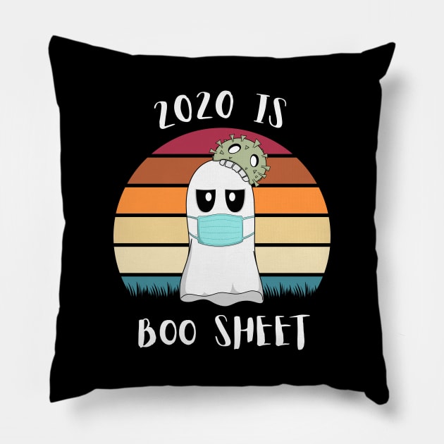 2020 Is Boo Sheet Halloween Ghost Wear Mask Pillow by MasliankaStepan