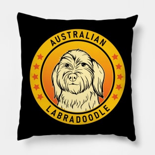 Australian Labradoodle Dog Portrait Pillow