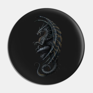 Master Dragon black Pin