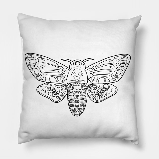 Moth Pillow by valentinahramov