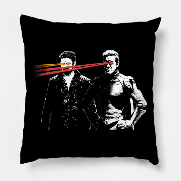 Funny Superhero Villain 90's Retro Movie Parody Mashup Pillow by BoggsNicolas