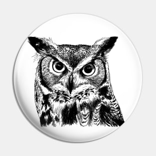 owl face Pin