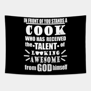 Chef Kitchen Chef Funny Slogan Tapestry