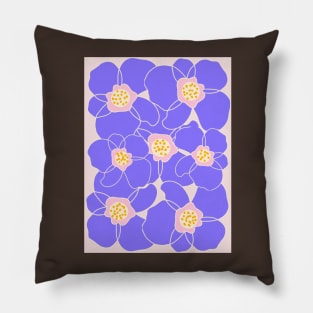 purple flowers Pillow