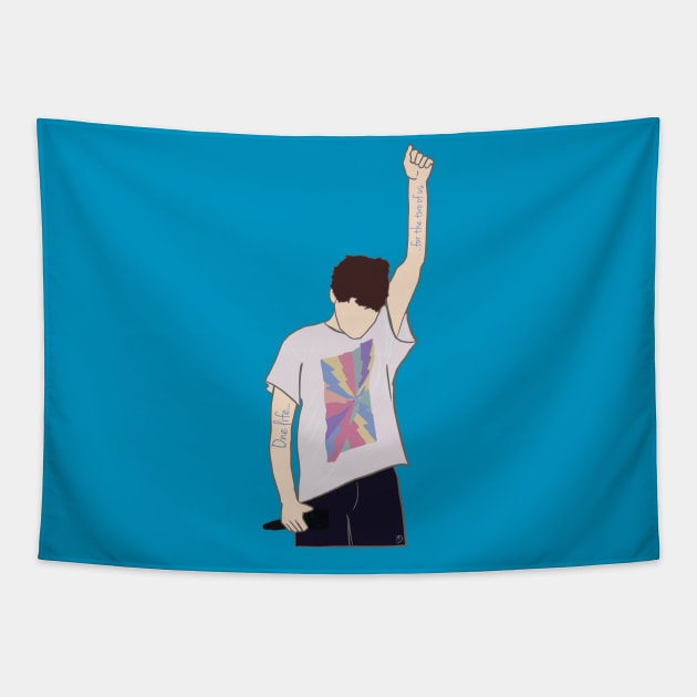 Louis Tomlinson Two of us One Direction Tapestry by Bookishandgeeky