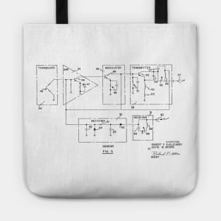 Bio-instrumentation Apparatus Vintage Patent Hand Drawing Tote