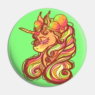 Sherbet Unicorn Pin