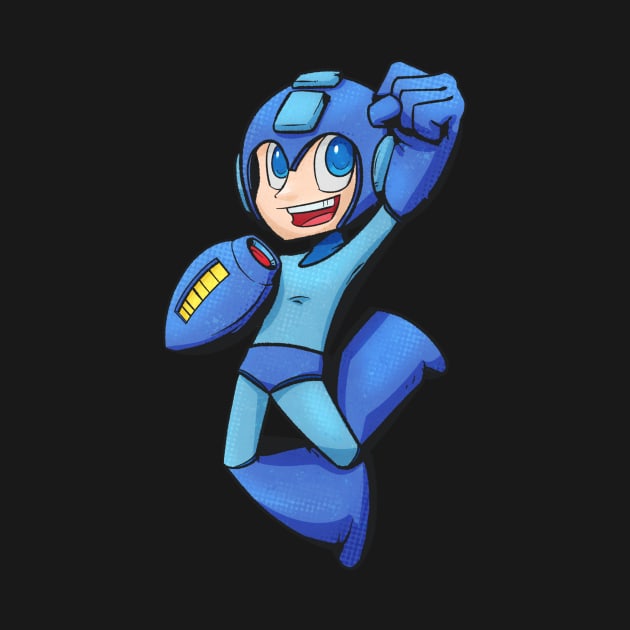 The Blue Bomber by thecamobot