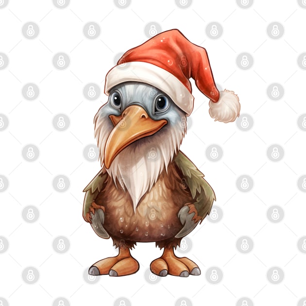 Brown Pelican in Santa Hat by Chromatic Fusion Studio