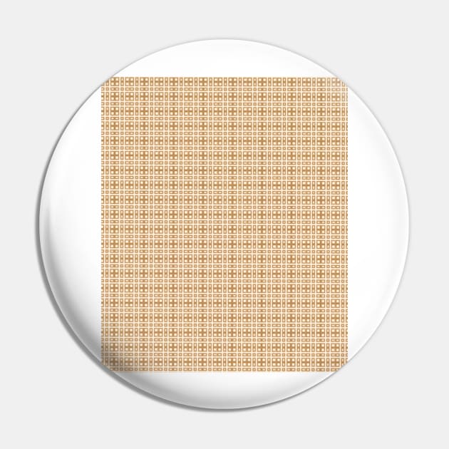 Beige checkered pattern Pin by GinaaArts