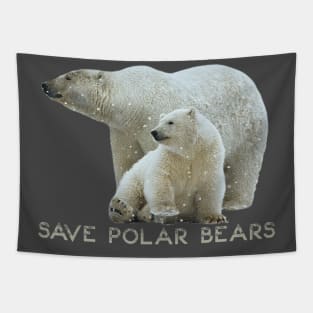 Save Polar Bears Tapestry