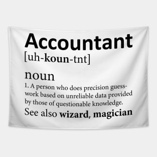 Funny Accountant Definition Tapestry