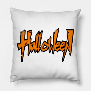 Halloween letter ara art edition Pillow