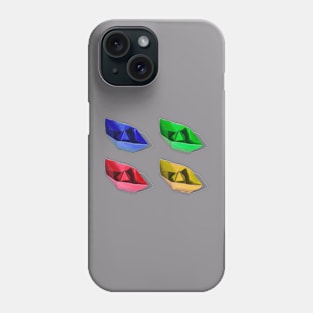 Color Boats Origami Phone Case