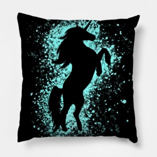 Magical Blue Unicorn Pillow