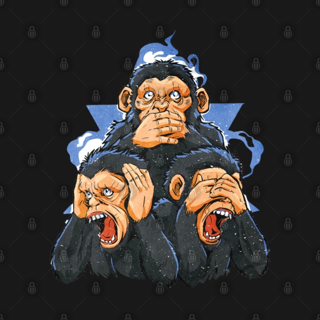 Three monkeys by mehdime