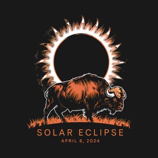 Buffalo Total Solar Eclipse 2024 April 8 Funny Solar Eclipse T-Shirt