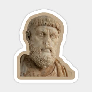 Aristotle Greek Philosopher Statue Aphrodisias Vector Art Magnet