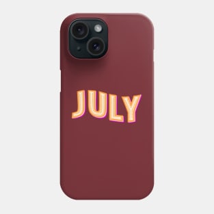 july,june,august,january,april,month,october,february,november Phone Case