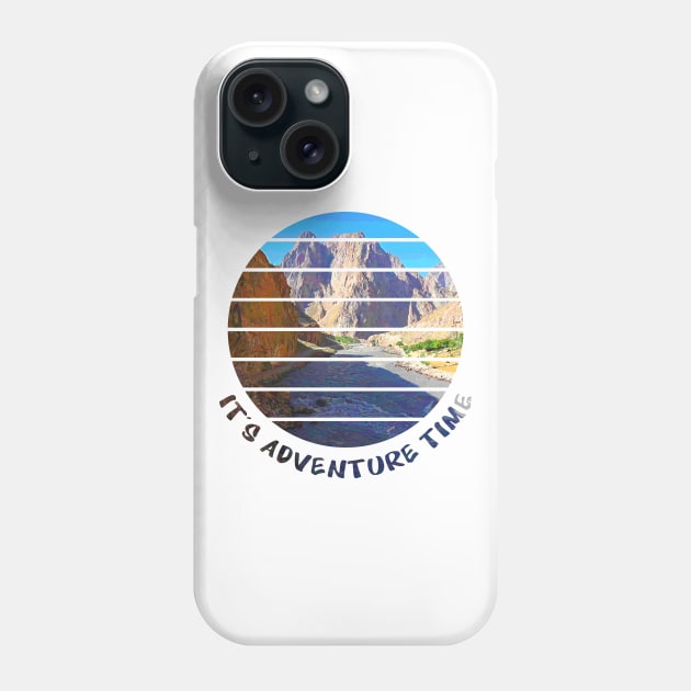 Adventure is Calling I have to go walking outside in nature and enjoy the hike in the beautiful surrounding between rivers, trees, rocks, wildlife and green fields. Hiking is a pure gem of joy.   Phone Case by Olloway