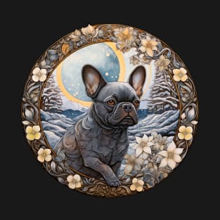 Artistic Frenchie Illustration T-Shirt