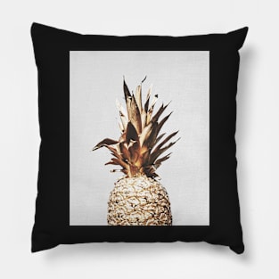 Pineapple print, Gold, Pineapple top, Minimalist, Modern print Pillow