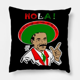 Hola Adios MF Front and Back Print Pillow