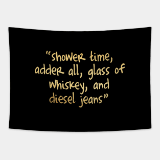 Glass of whiskey Tapestry