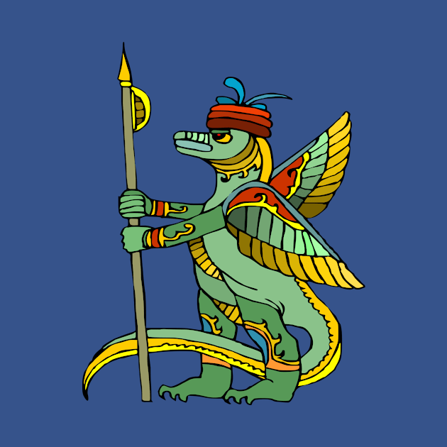 Ancient Egyptian Painting - Dragon Warrior by PatrioTEEism
