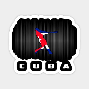 Cuba Retro Baseball Design I Love Cuban Men Women Magnet