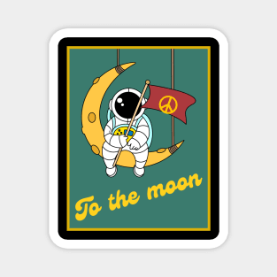 Astronaut - To the Moon Magnet