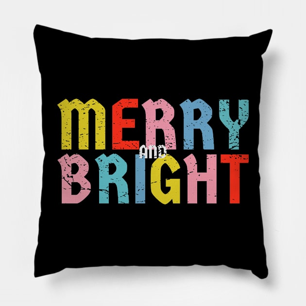 Merry-and-Bright Pillow by Emroonboy