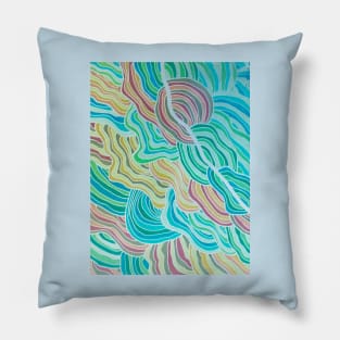 Winter Sunset Colorscape Pillow