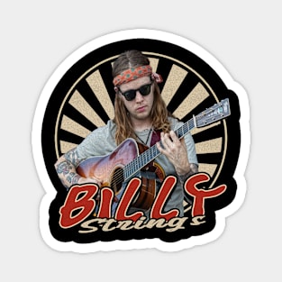 Vintage Circle Billy Strings Magnet