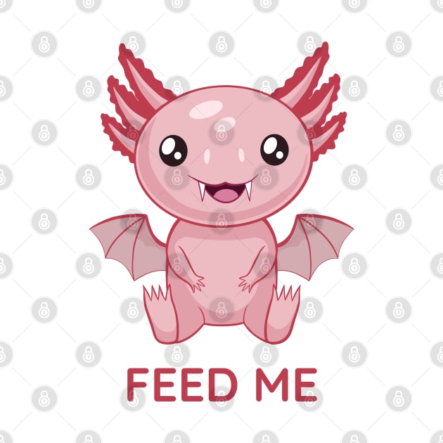 Cute Batxolotl, feed me by micho2591