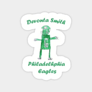 Devonta Smith Eagles Drawing Magnet