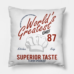 Worlds Greatest Chef Pillow