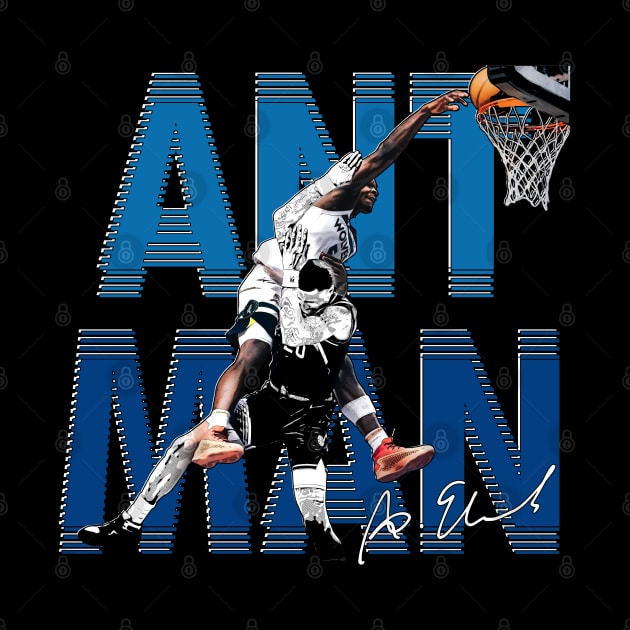 Anthony Edwards - Poster Dunk by Buff Geeks Art