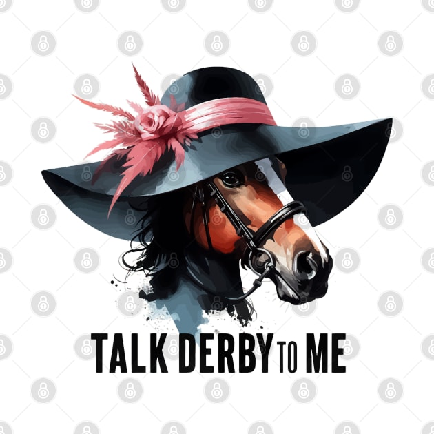 Talk Derby To Me Funny Horse Racing by TomFrontierArt