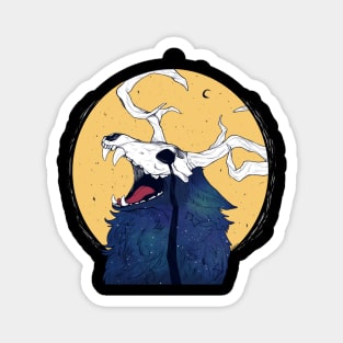 Wolf Skull Magnet