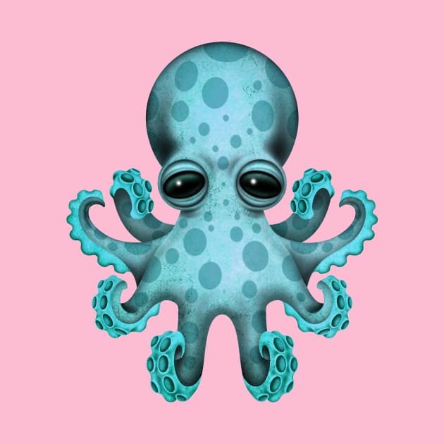 Cute Blue Baby Octopus by jeffbartels