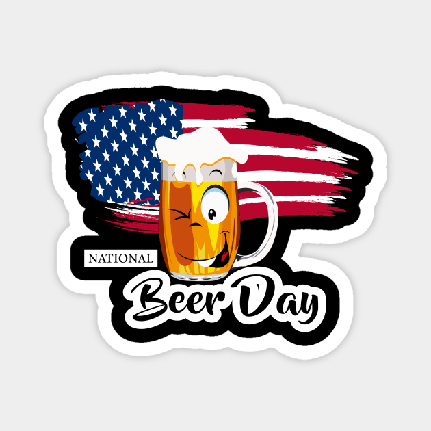 National Beer Day Magnet by Double You Store