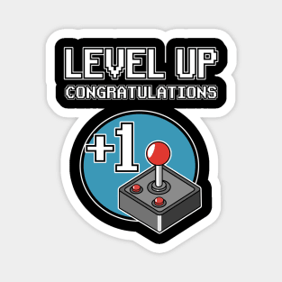 Level Up +1 Year Year Birthday Birthday Gaming Magnet