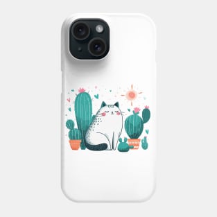 Cactus Cat Phone Case